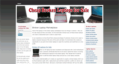 Desktop Screenshot of cheapbrokenlaptopsforsale.com