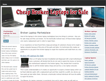 Tablet Screenshot of cheapbrokenlaptopsforsale.com